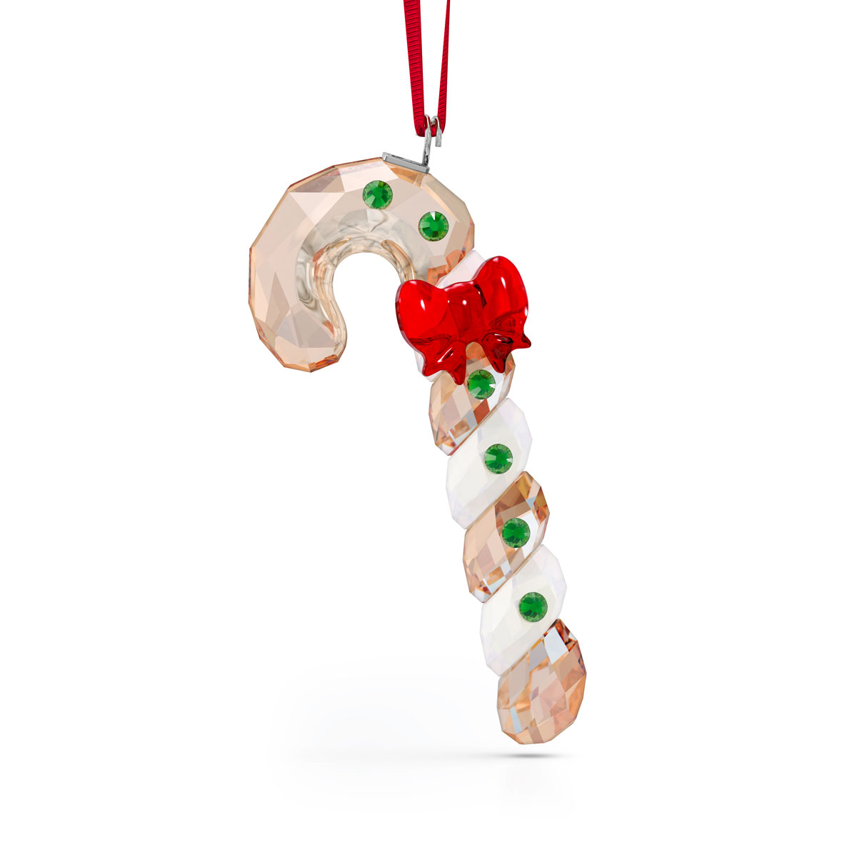 Swarovski 2023 Holiday Cheers Gingerbread Candy Cane Ornament